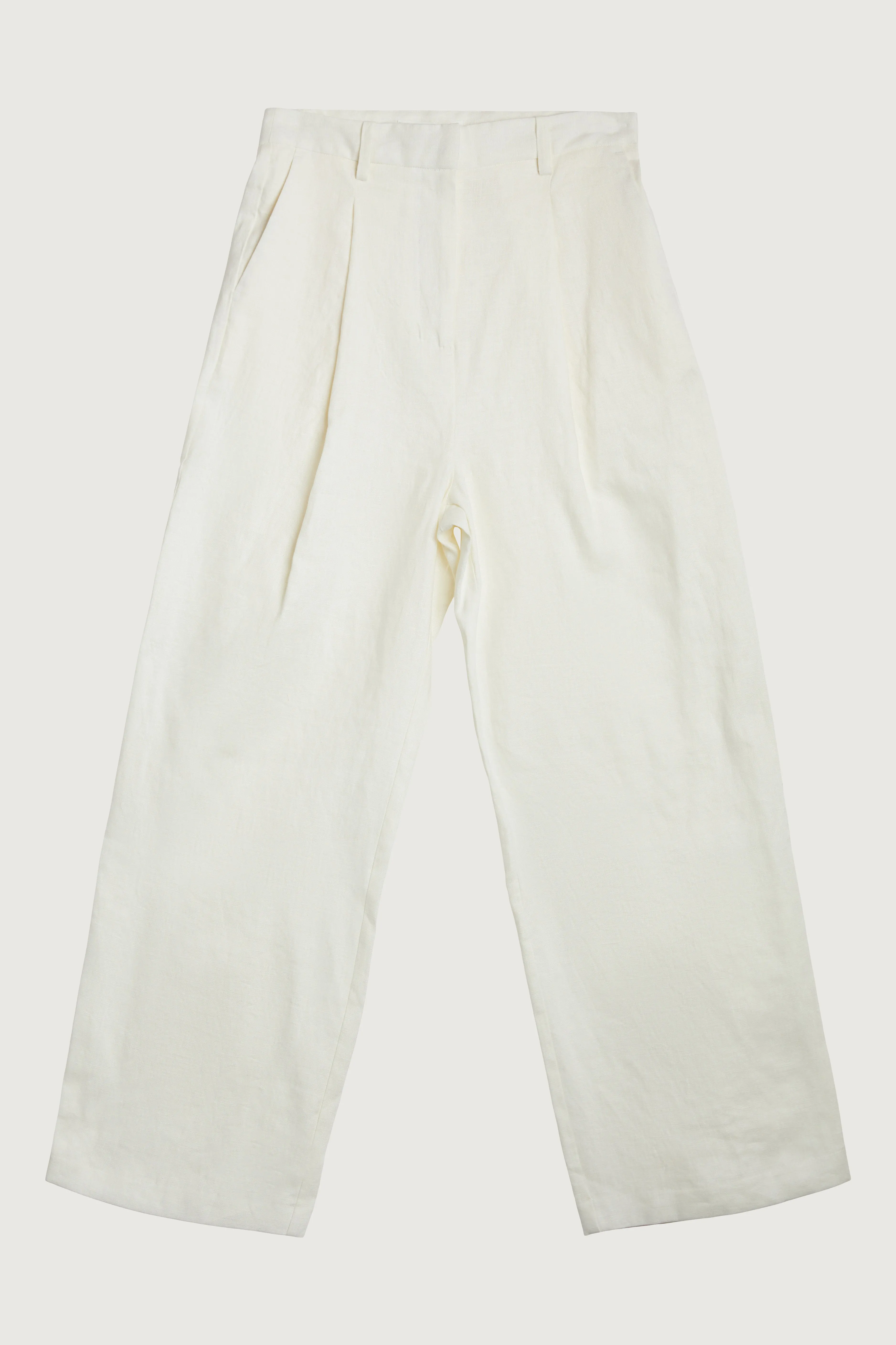 100% LINEN STRAIGHT LEG PANT