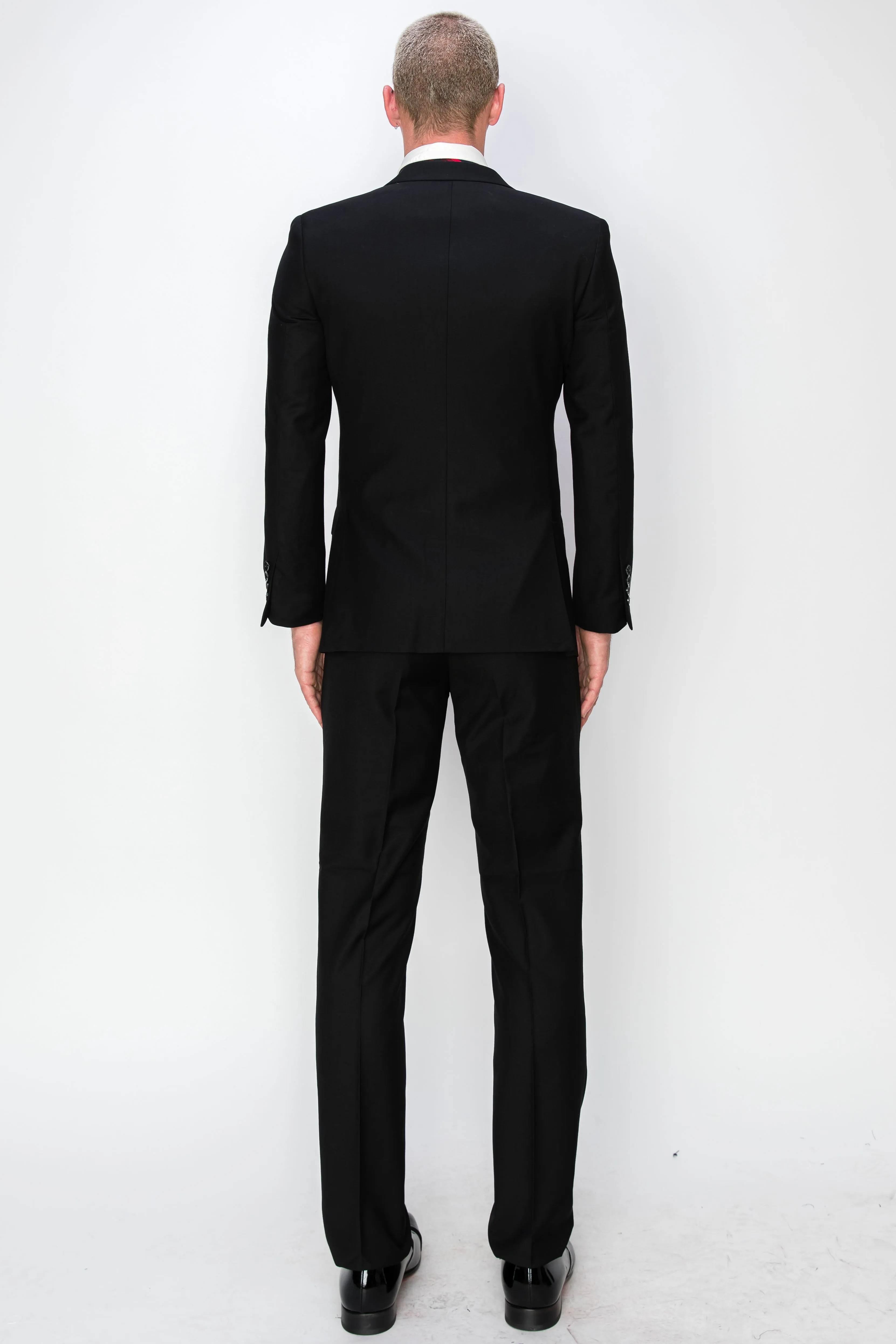 3 Piece Slim Fit Suit - Black (874501S)