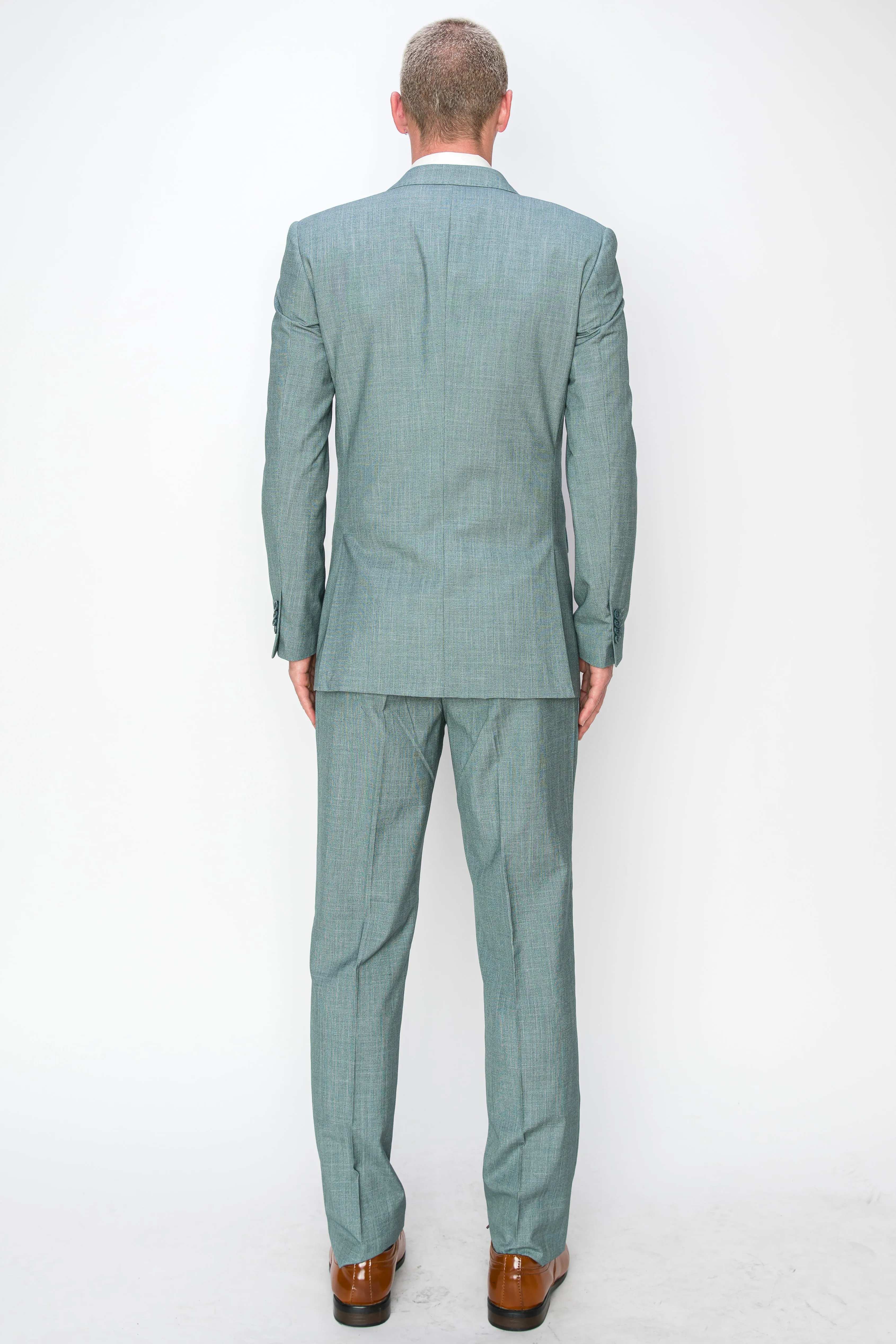 3 Piece Textured Suit (107111)