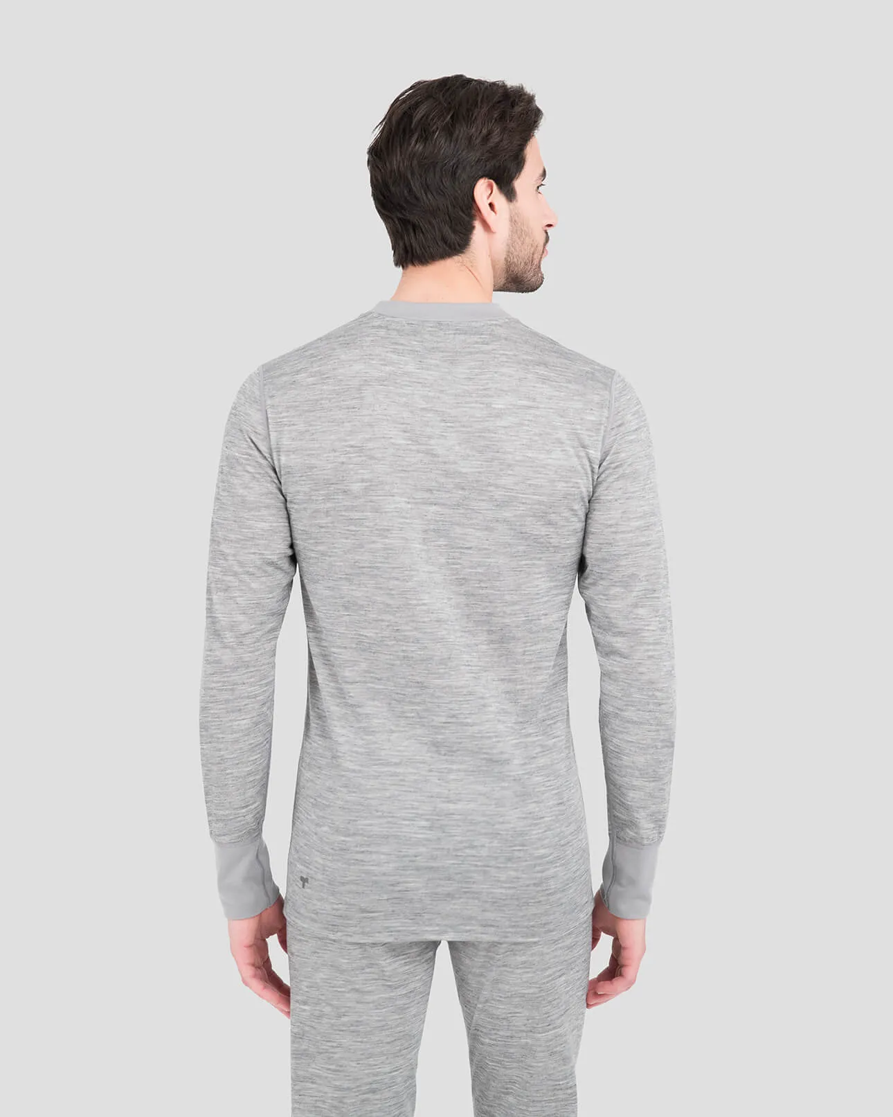 3.0 Men's Heritage Heavyweight Merino Wool Bi-Layer Thermal Crew Shirt