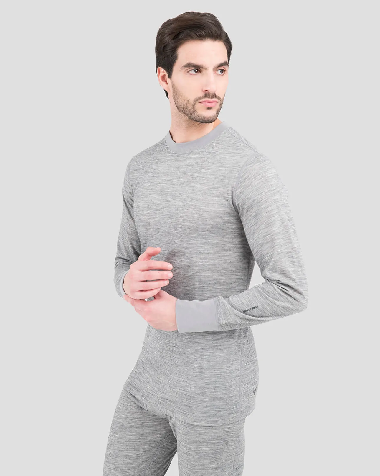 3.0 Men's Heritage Heavyweight Merino Wool Bi-Layer Thermal Crew Shirt