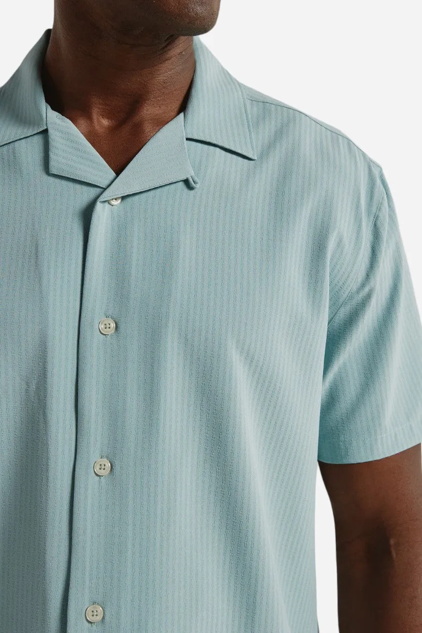 7 Diamonds Vance Camp Shirt in Seafoam