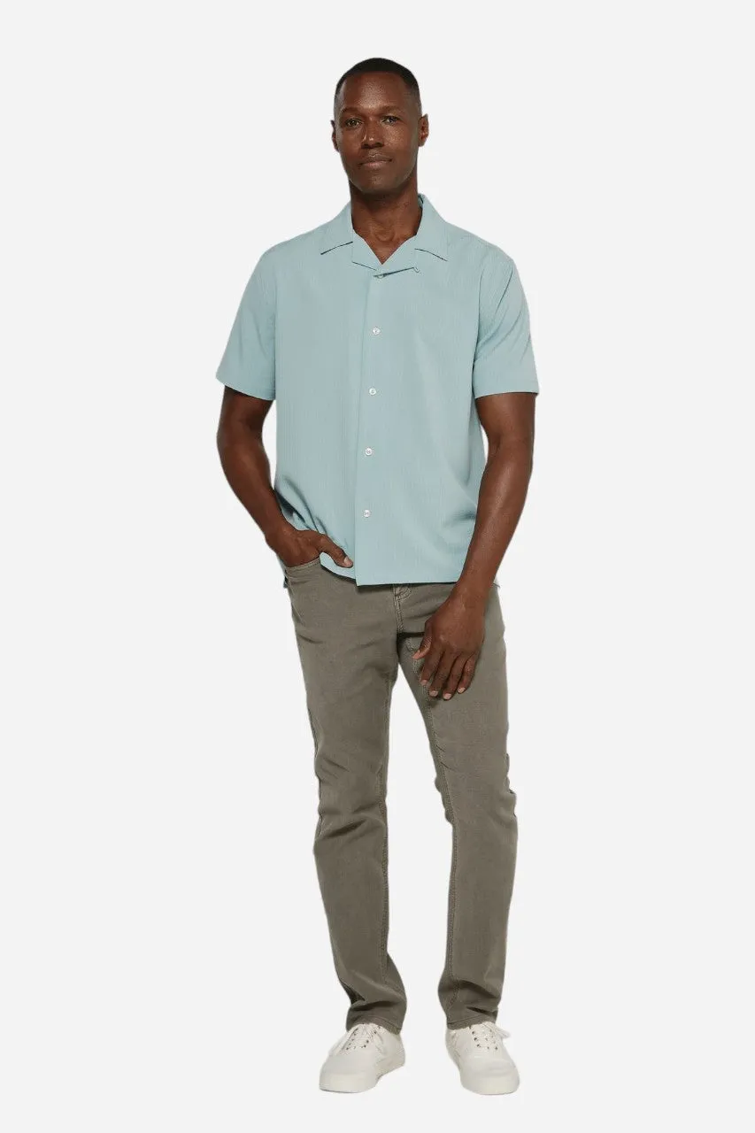 7 Diamonds Vance Camp Shirt in Seafoam