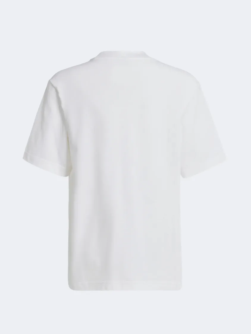 Adidas Future Icons Logo Piqu&#233; Gs Sportswear T-Shirt White