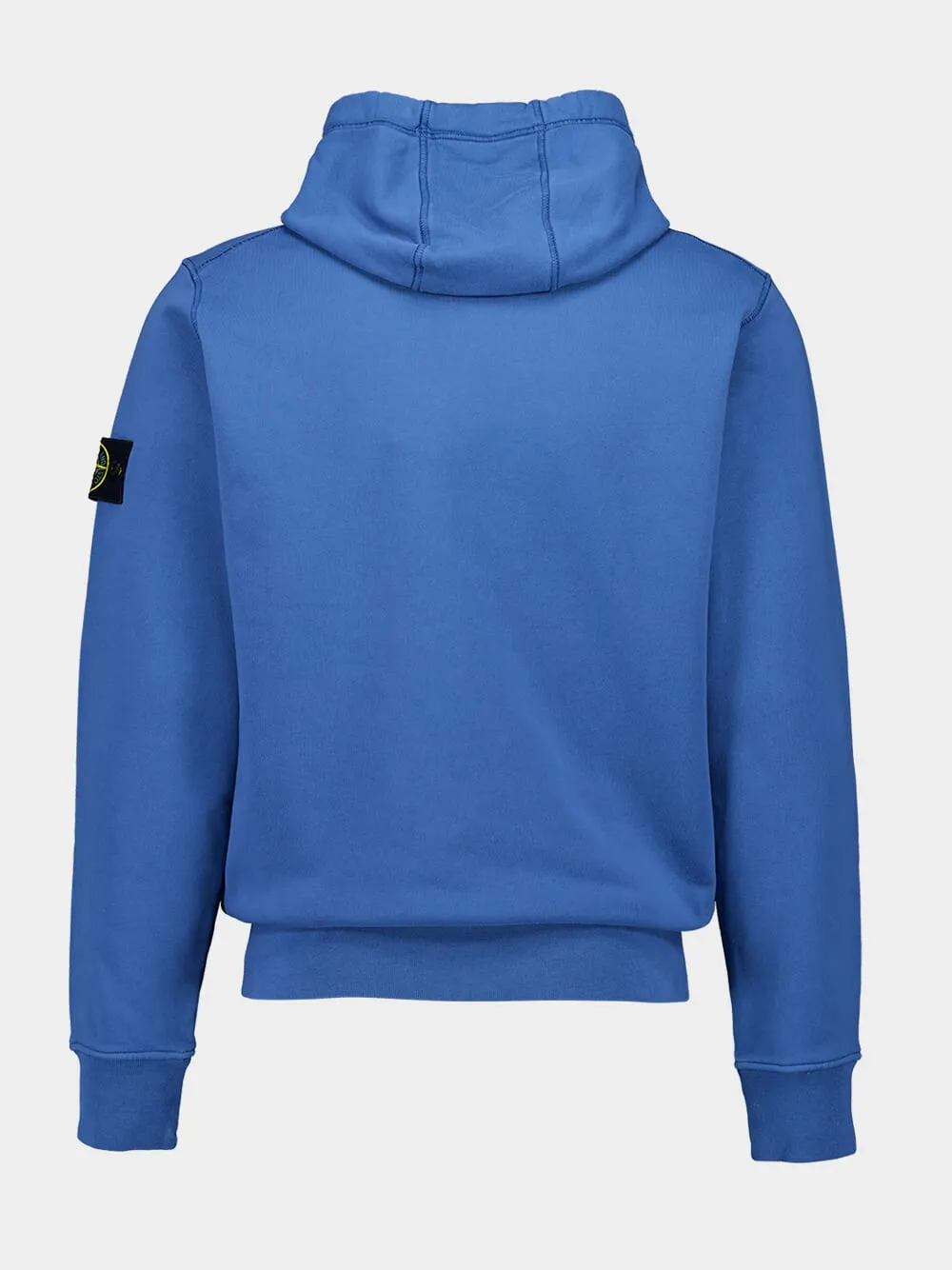 Avio Blue Hooded Sweatshirt with Pouch Pocket