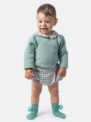 Baby Boy Victor Collection 2-Piece Spanish Jam Pants Set- Mint Green