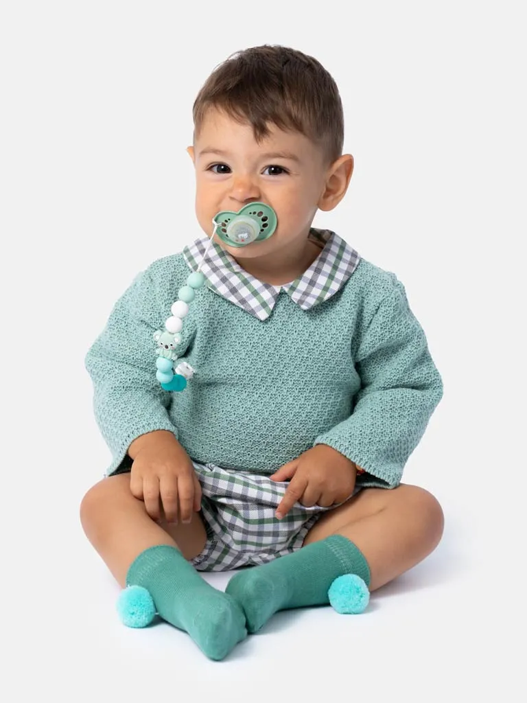 Baby Boy Victor Collection 2-Piece Spanish Jam Pants Set- Mint Green