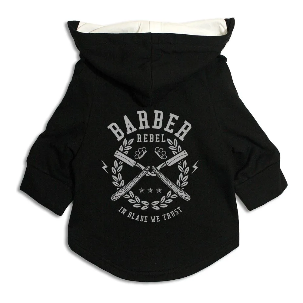 Barber Rebel Dog Hoodie Jacket