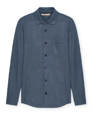 Blue Cashmere Solferino Overshirt