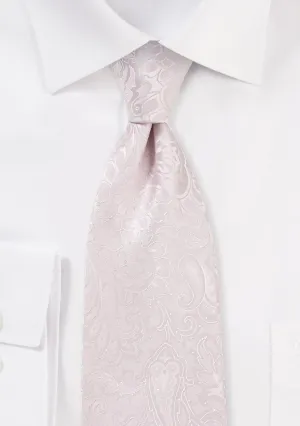 Blush Floral Paisley Necktie