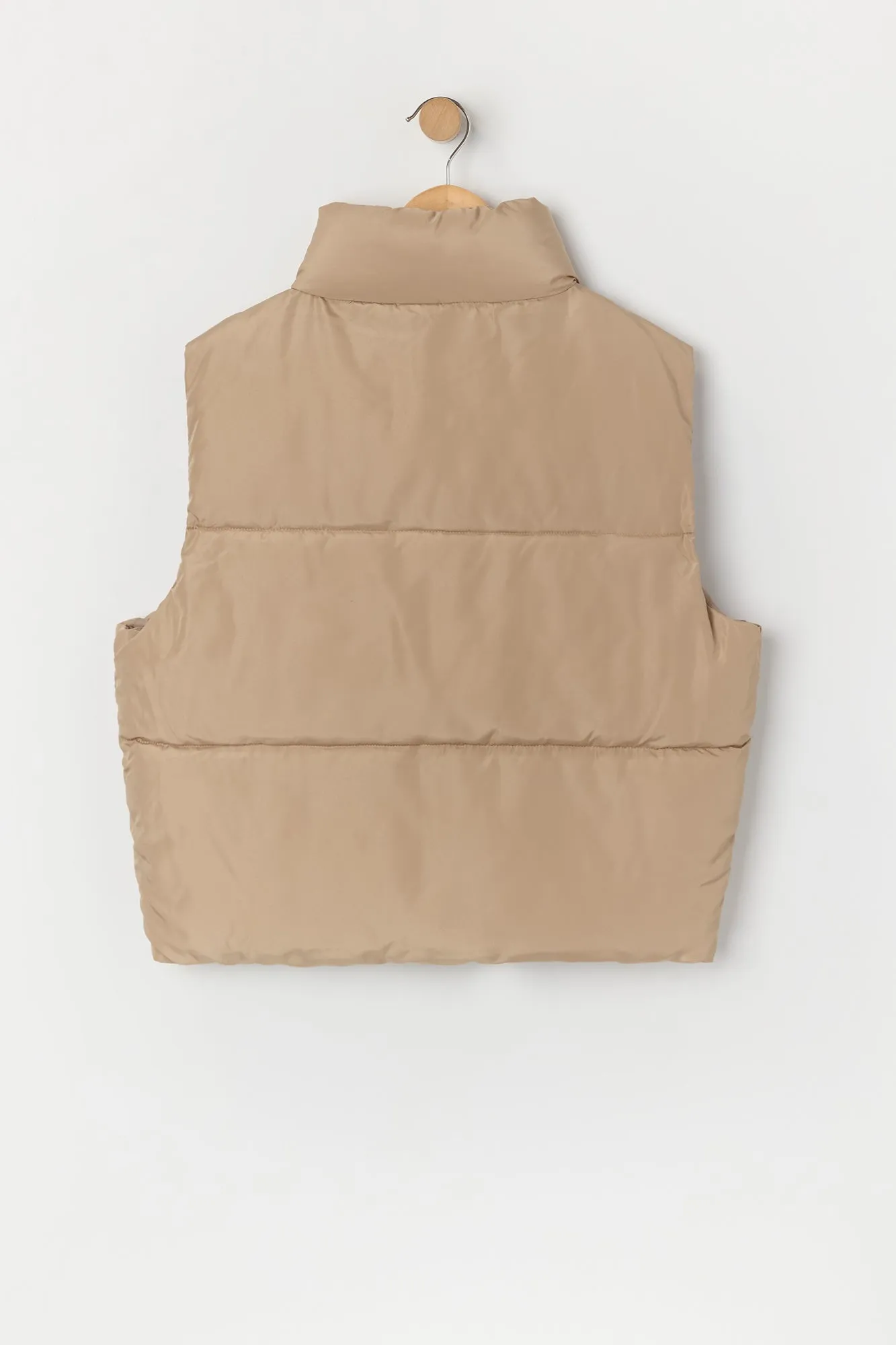 Boys Mock Neck Puffer Vest