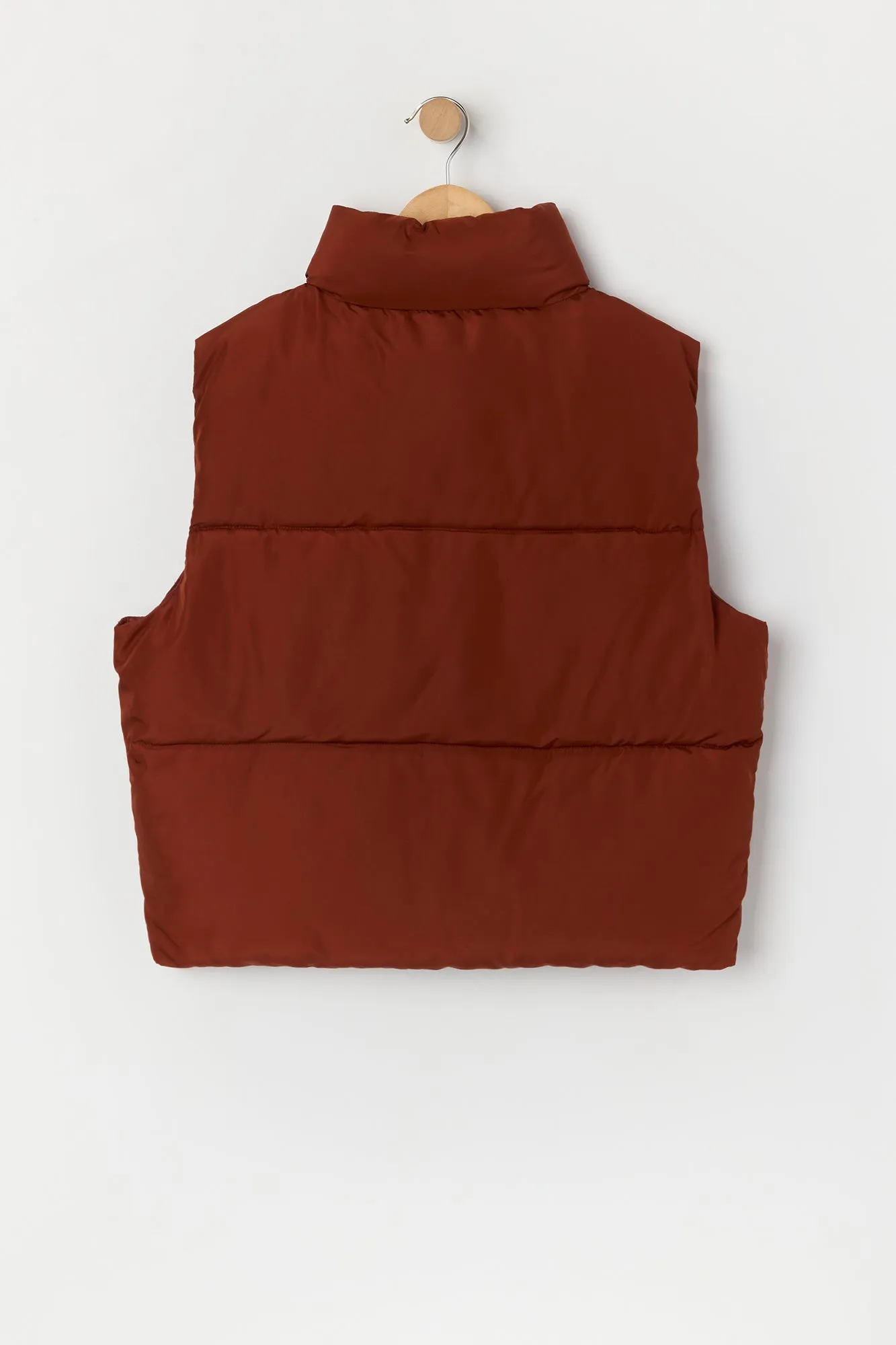 Boys Mock Neck Puffer Vest