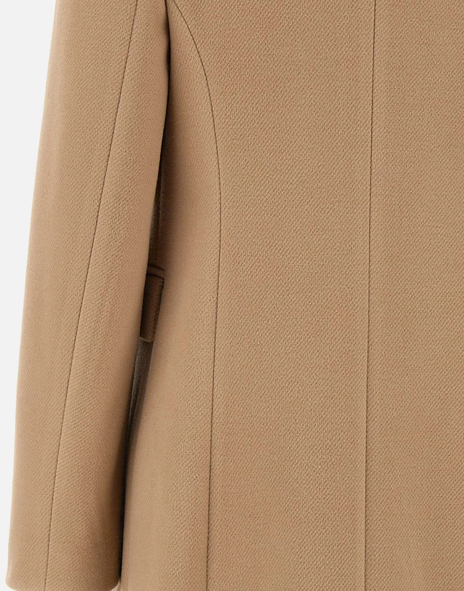 Camel Viscose Blend Cloth Coat