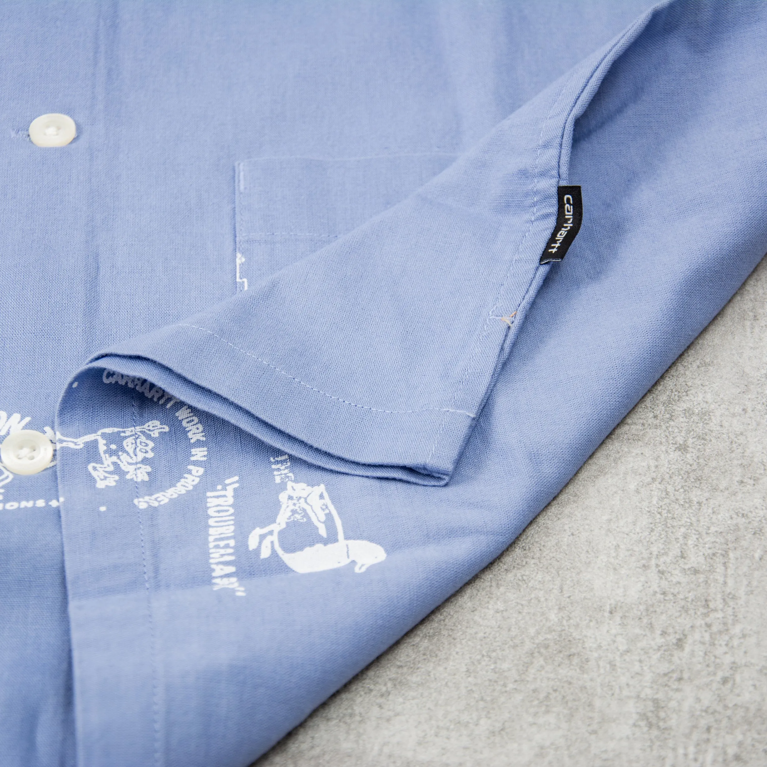 Carhartt WIP Stamp Shirt - Charm Blue