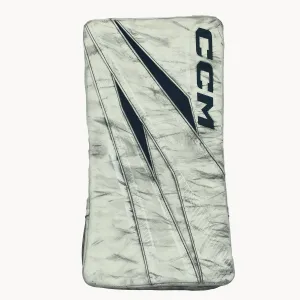 CCM Axis XF Pro - Used Pro Stock Goalie Blocker (White/Blue)