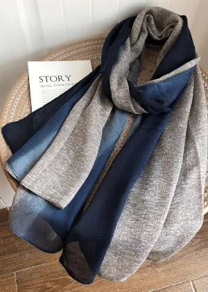 Chic Colorblock Autumn Versatile Silk Scarf ML2187