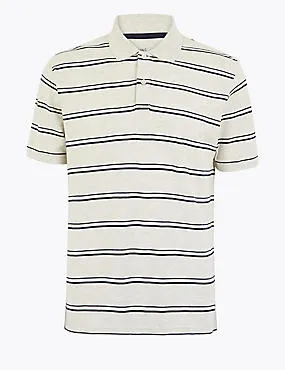 Cotton Striped Polo Shirt