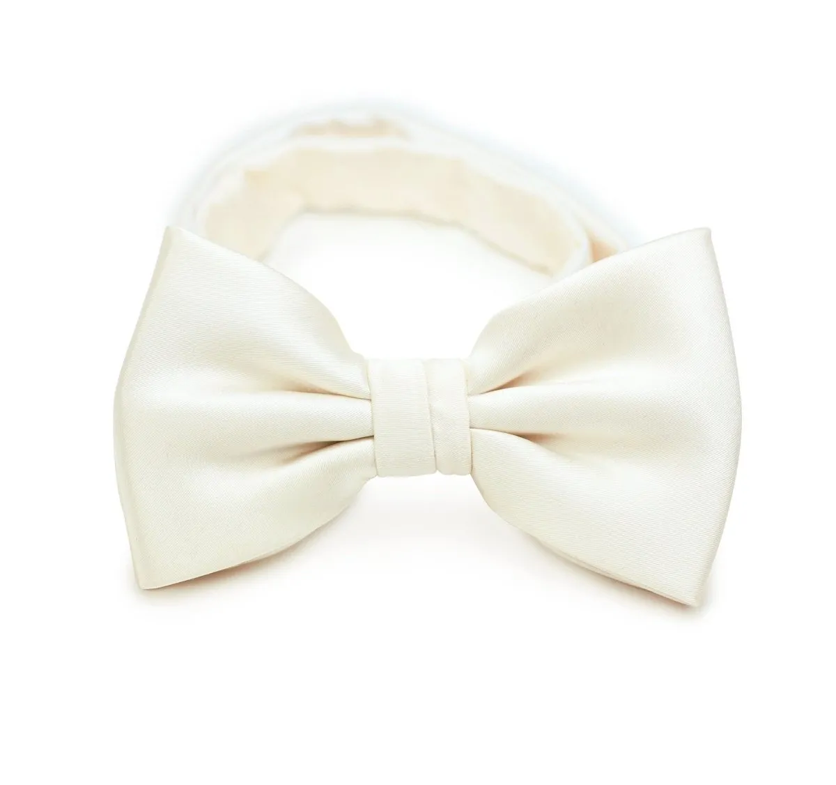 Cream Solid Bowtie