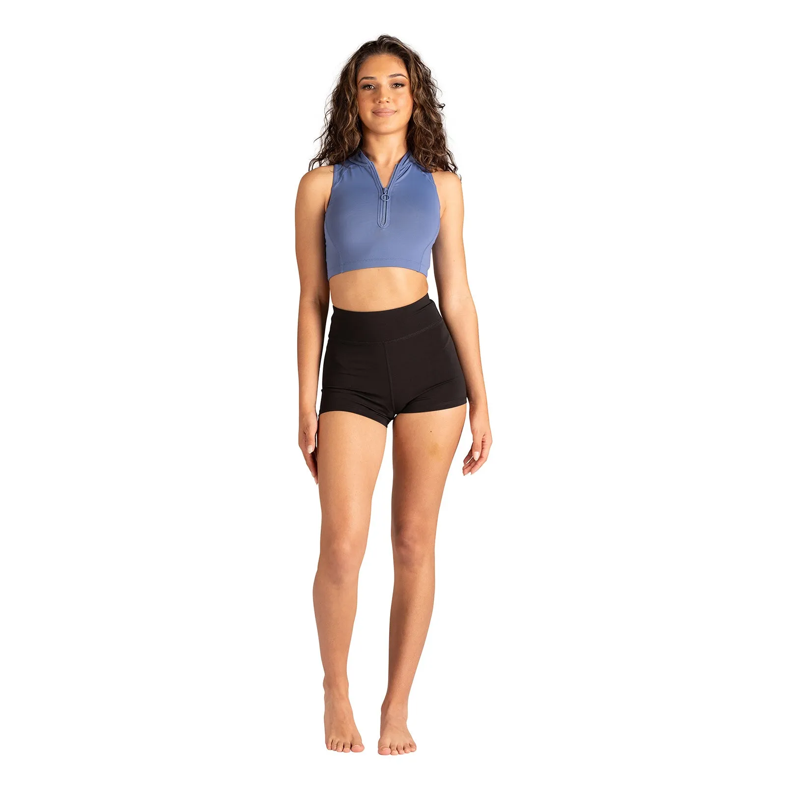 Danznmotion Adult Sloan Zip Front Crop Top