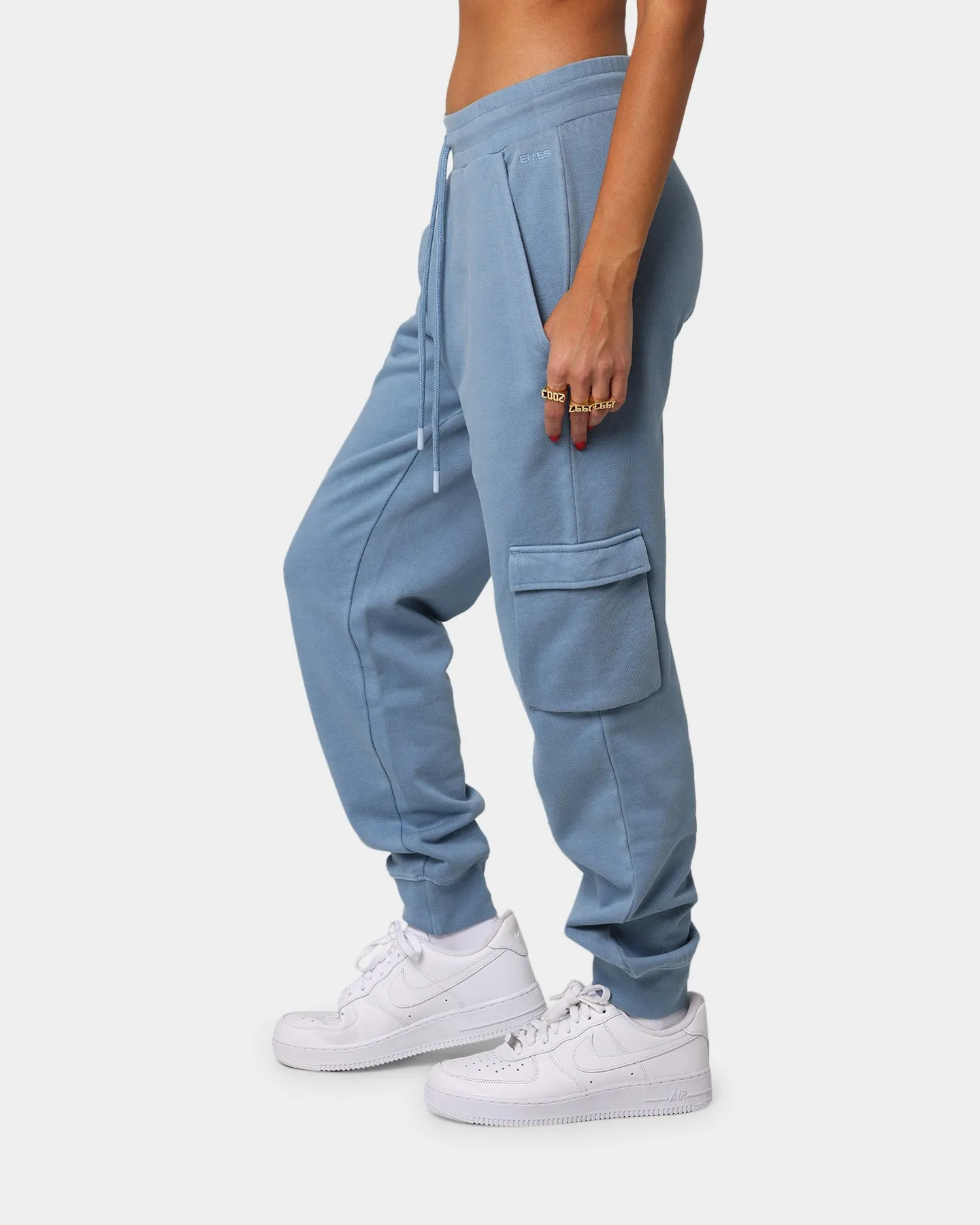 EN ES Women's All Mighty Track Pants Cornflower Blue