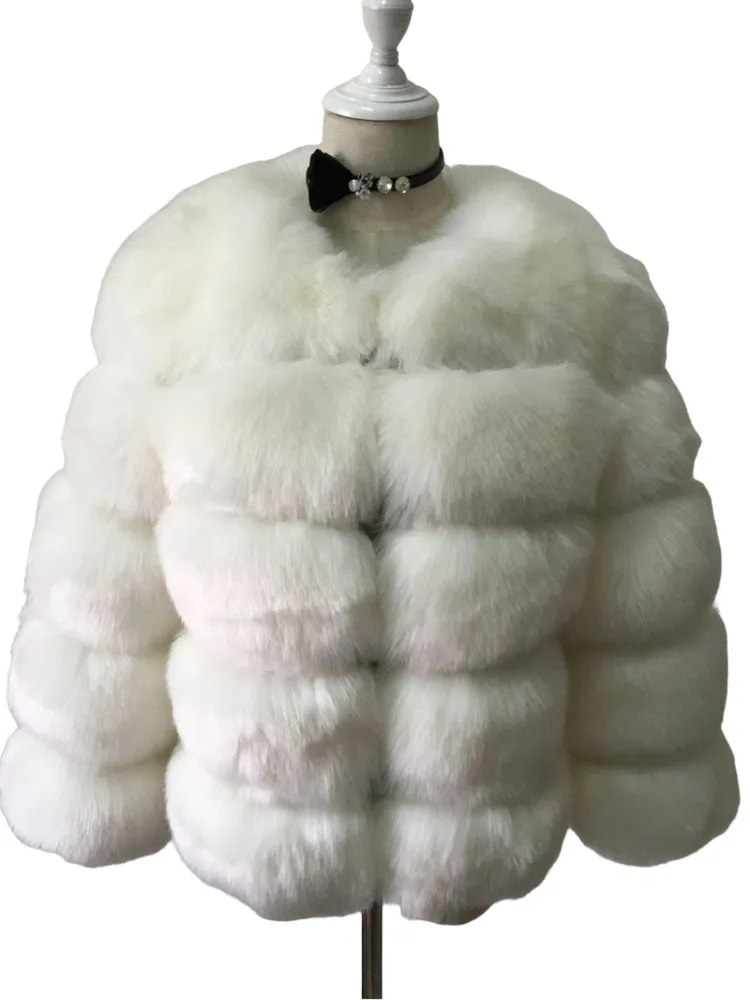 Faux Fur Bubble Coat