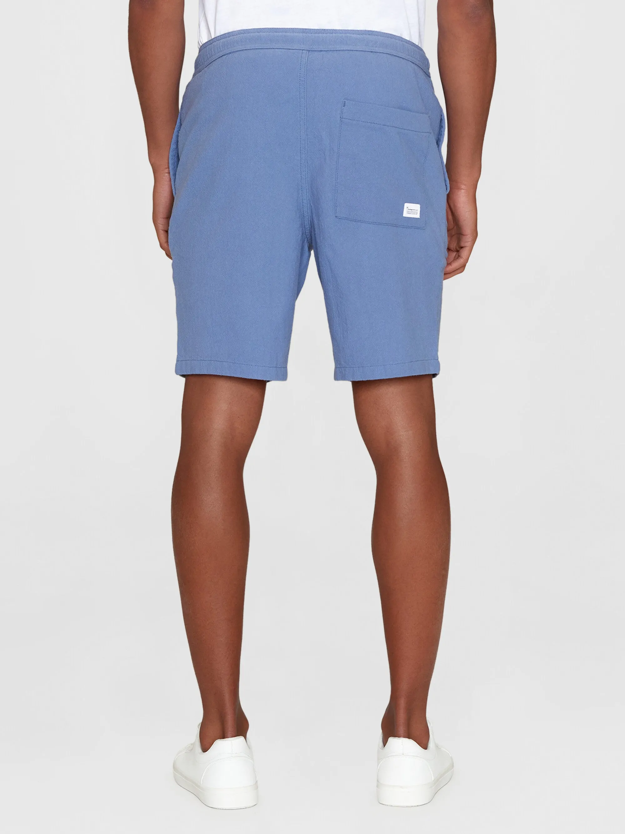 FIG loose crushed cotton shorts - GOTS/Vegan - Moonlight Blue