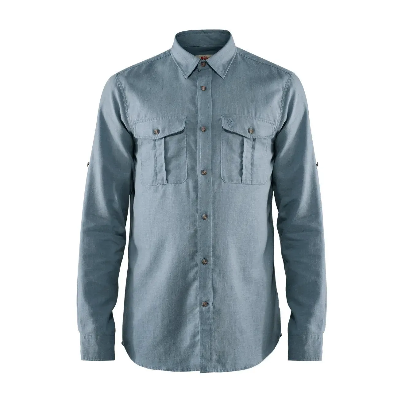 Fjallraven Ovik Travel Long Sleeve Shirt Clay Blue