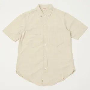 Freewheelers 'Big Bertha' S/S Work Shirt - Raw White