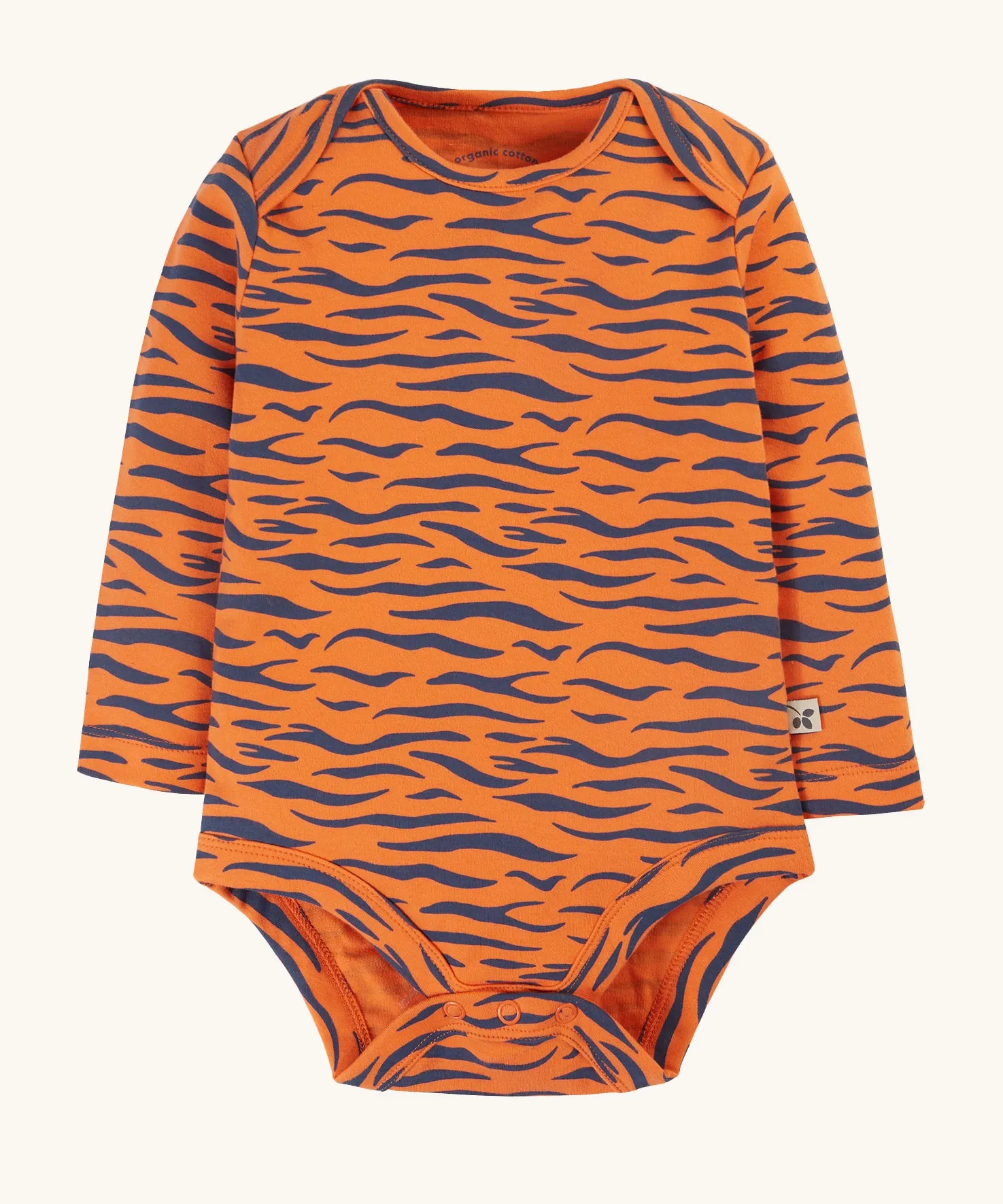 Frugi Super Special 2 Pack Body - Tiger/Iguana Stripe