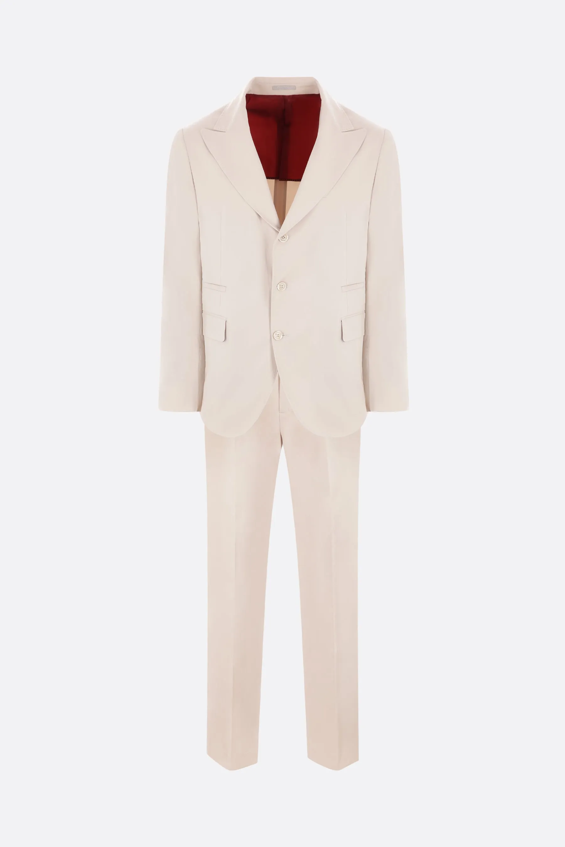 Gabardine Cotton-Cashmere Two-Piece Suit