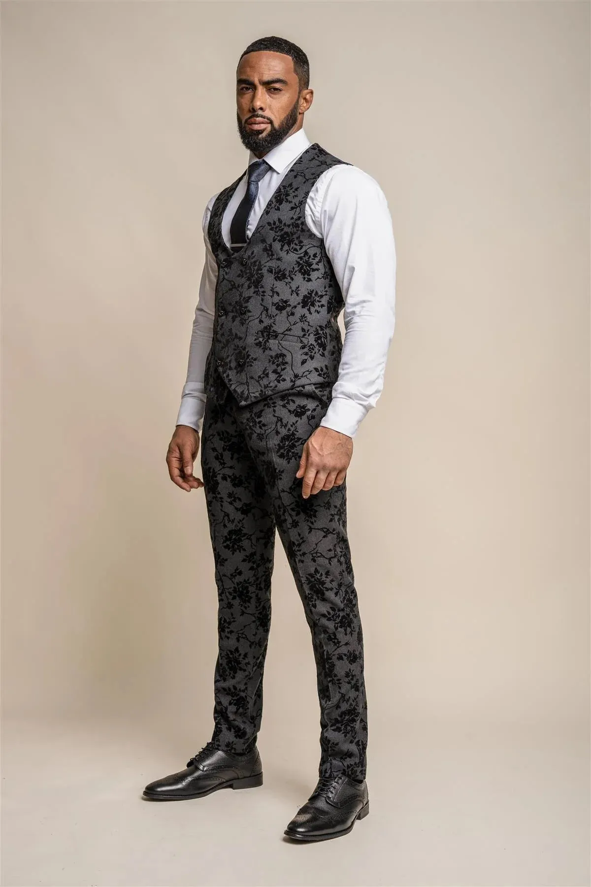 Georgi Floral Three Piece Suit