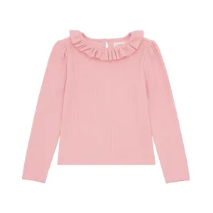 girls misty rose pointelle long sleeve blouse