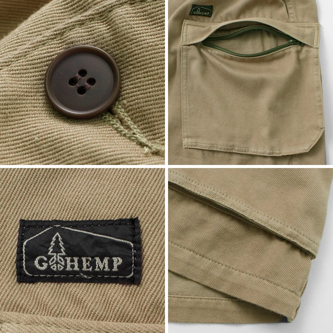 GOHEMP / Green Lodge Jacket Hemp Cotton Recycled Polyester Cloth