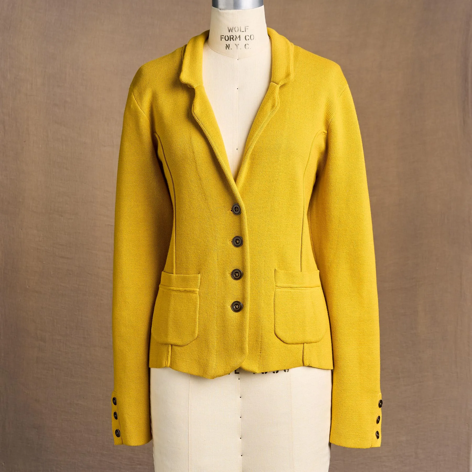 Gold Rush Sweater Blazer