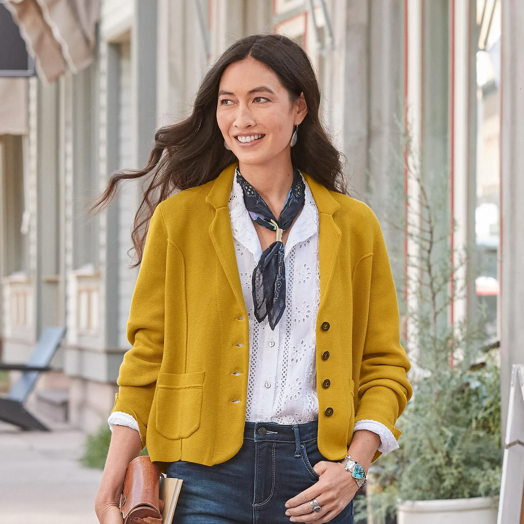 Gold Rush Sweater Blazer