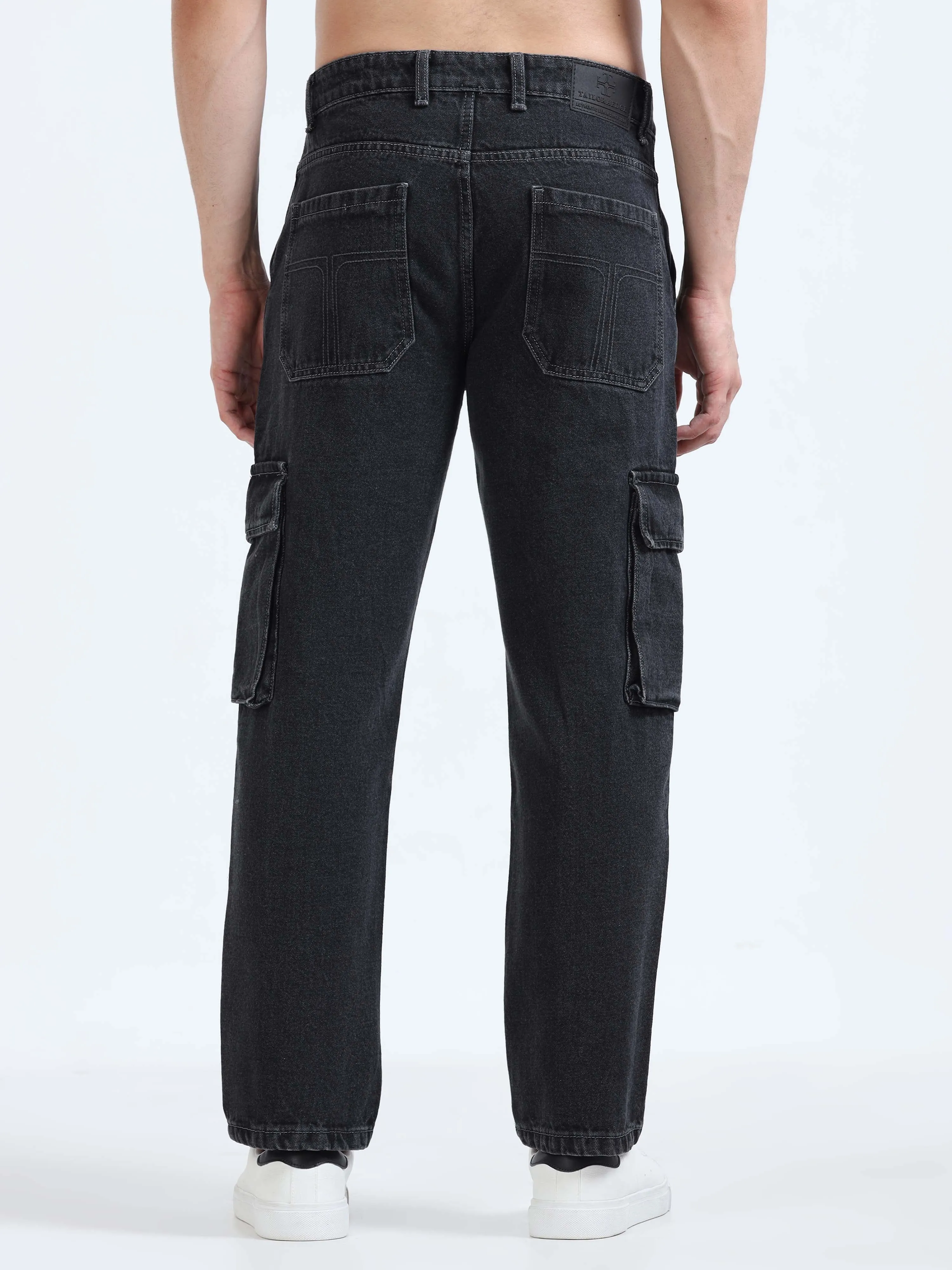 Grey Stone Relaxed Denim Cargo