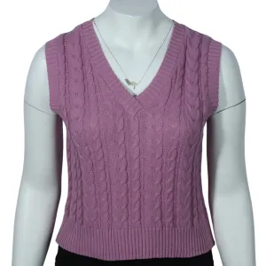 HOOKED UP - V-neck knitted vest