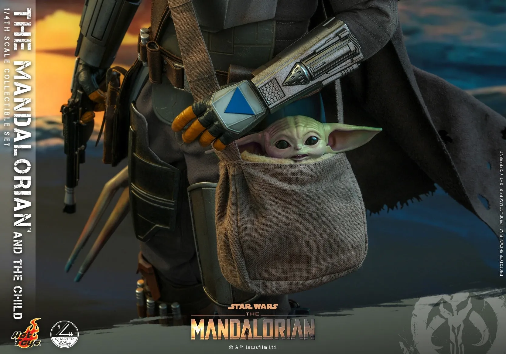 Hot Toys - QS016 - Star Wars™ The Mandalorian™ - 1/4th scale The Mandalorian & The Child Collectible Set