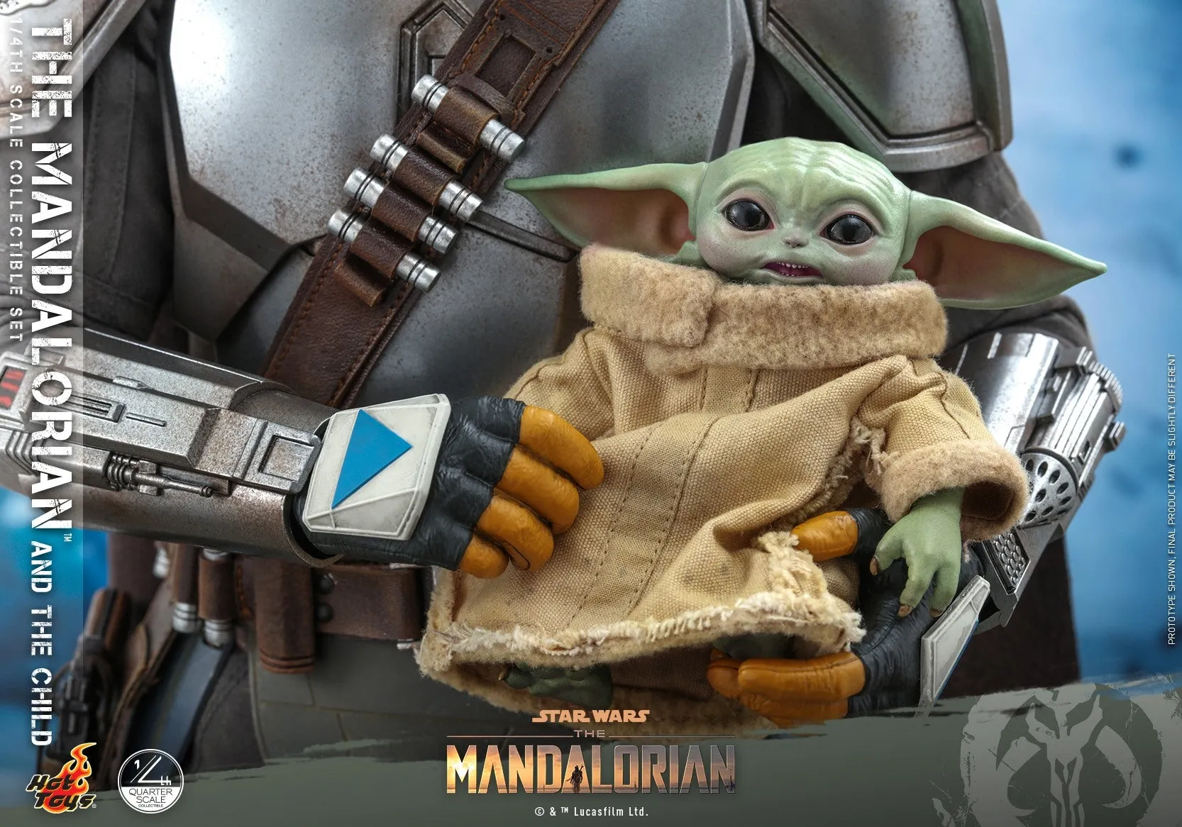 Hot Toys - QS016 - Star Wars™ The Mandalorian™ - 1/4th scale The Mandalorian & The Child Collectible Set