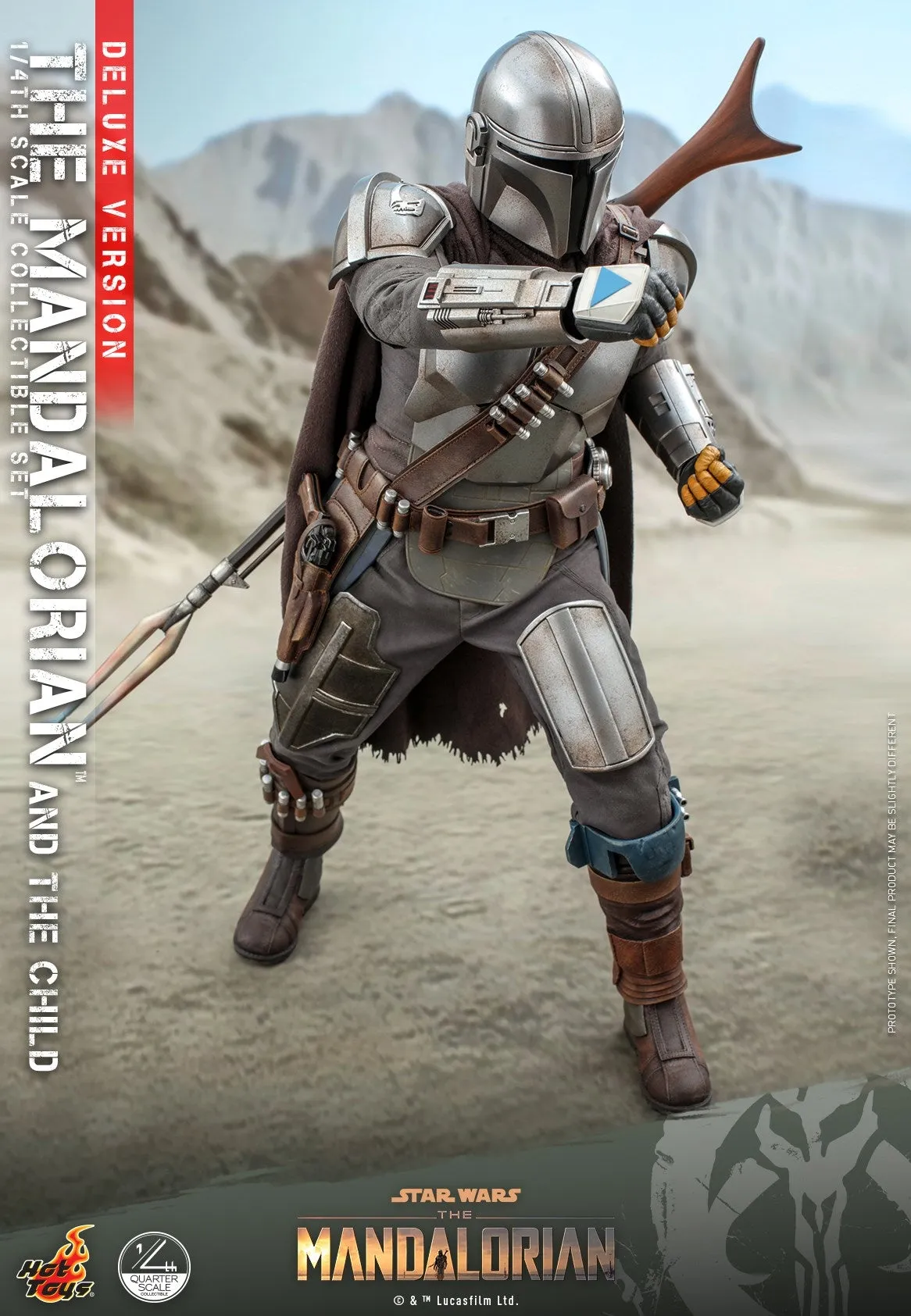 Hot Toys - QS017 - Star Wars The Mandalorian- 1/4th scale The Mandalorian & The Child Collectible Set (Deluxe Ver.)