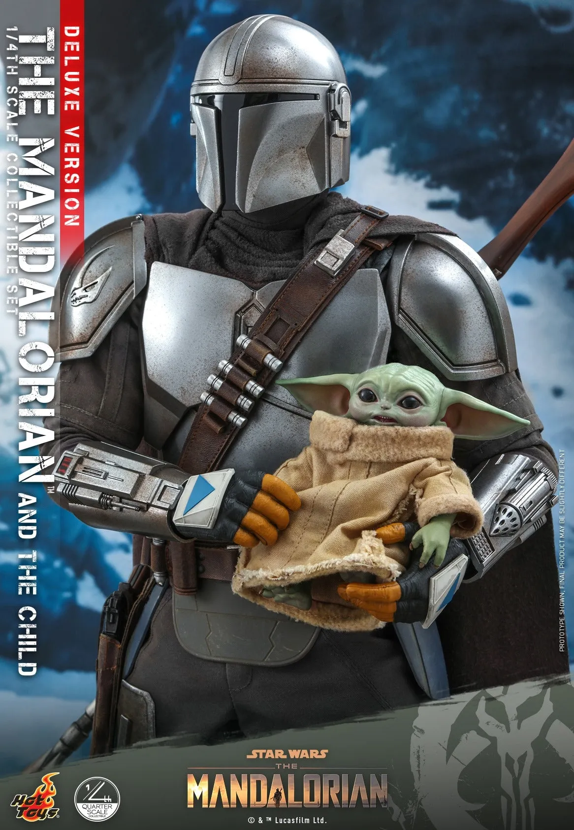 Hot Toys - QS017 - Star Wars The Mandalorian- 1/4th scale The Mandalorian & The Child Collectible Set (Deluxe Ver.)