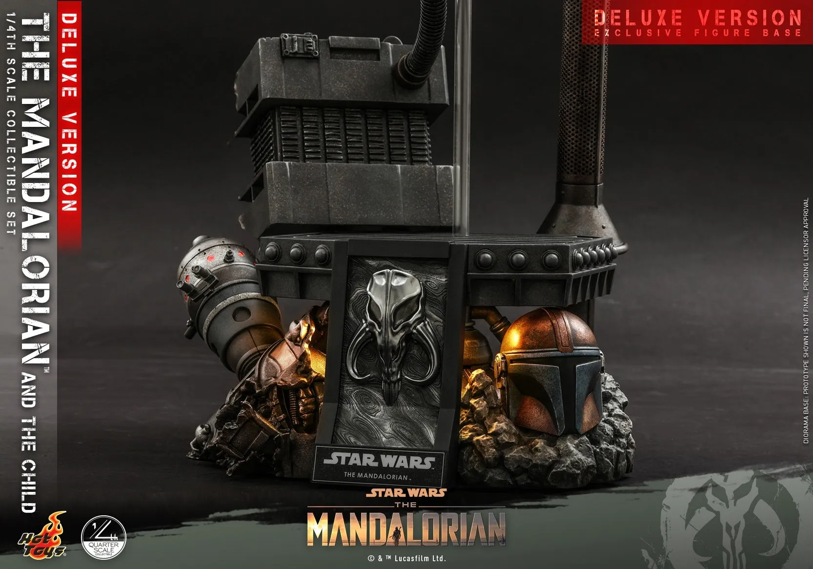 Hot Toys - QS017 - Star Wars The Mandalorian- 1/4th scale The Mandalorian & The Child Collectible Set (Deluxe Ver.)