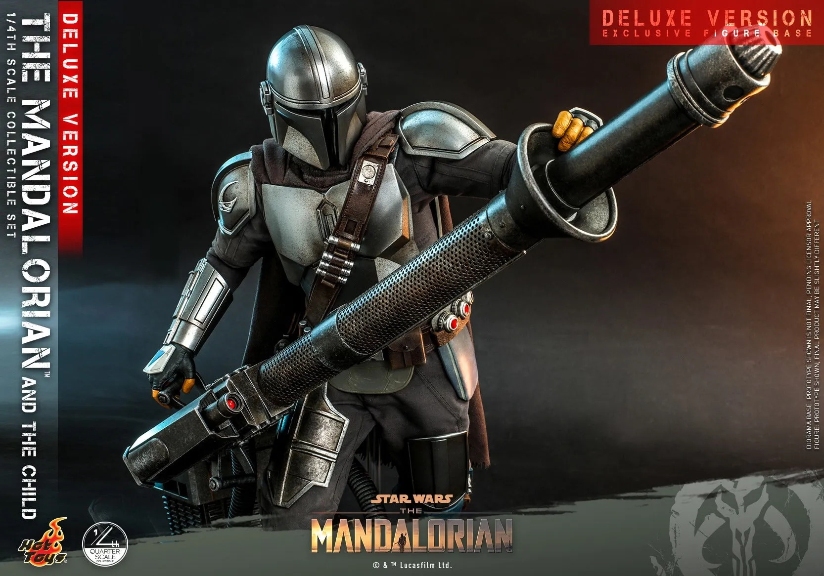 Hot Toys - QS017 - Star Wars The Mandalorian- 1/4th scale The Mandalorian & The Child Collectible Set (Deluxe Ver.)