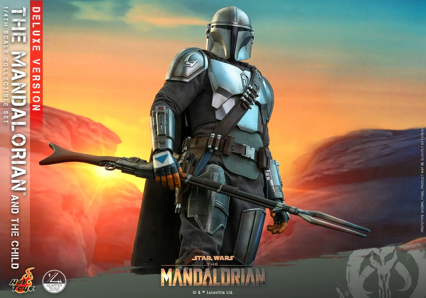 Hot Toys - QS017 - Star Wars The Mandalorian- 1/4th scale The Mandalorian & The Child Collectible Set (Deluxe Ver.)