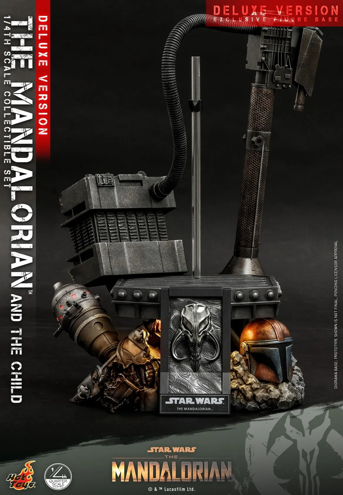 Hot Toys - QS017 - Star Wars The Mandalorian- 1/4th scale The Mandalorian & The Child Collectible Set (Deluxe Ver.)