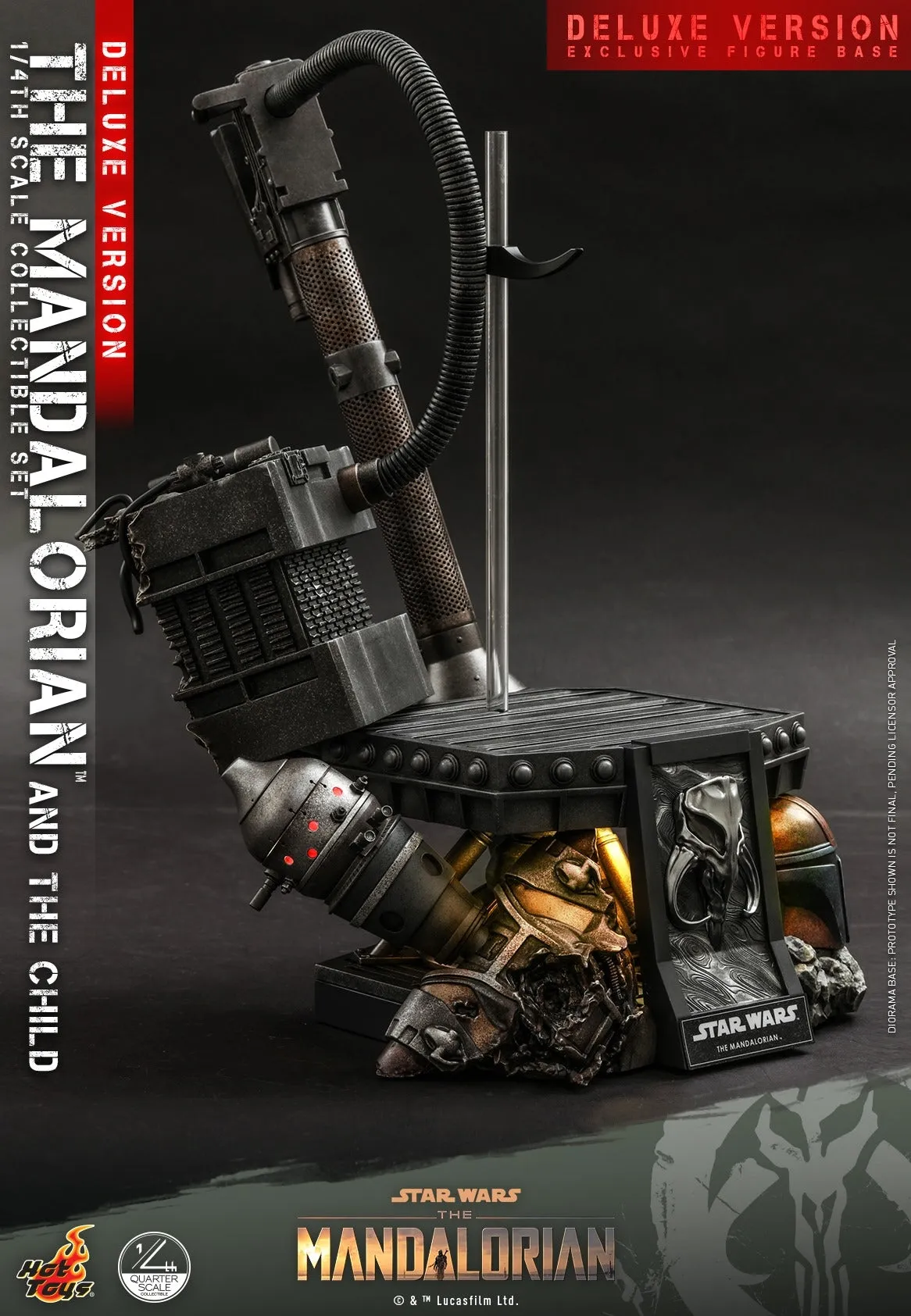 Hot Toys - QS017 - Star Wars The Mandalorian- 1/4th scale The Mandalorian & The Child Collectible Set (Deluxe Ver.)