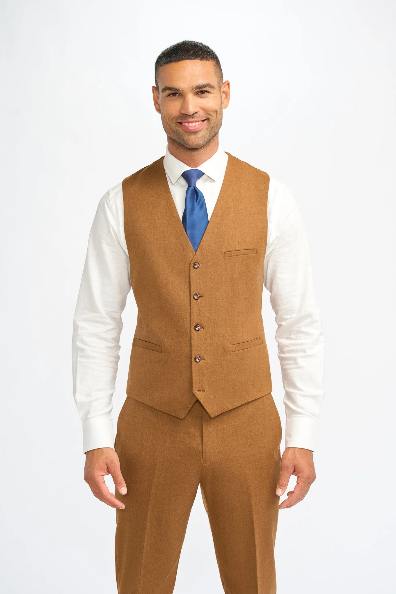 James Sierra Super 130s Wool Three Piece Suit