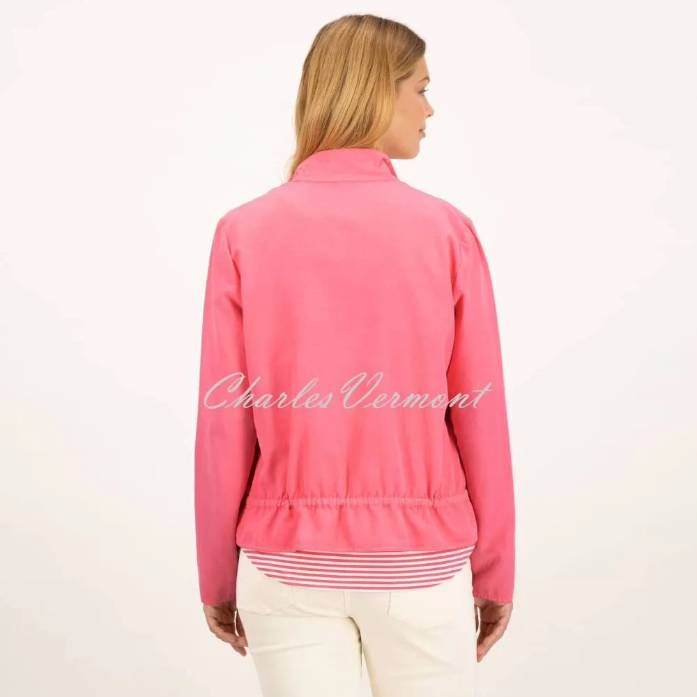 Just White Jacket - Style J1532 (Hibiscus Pink)