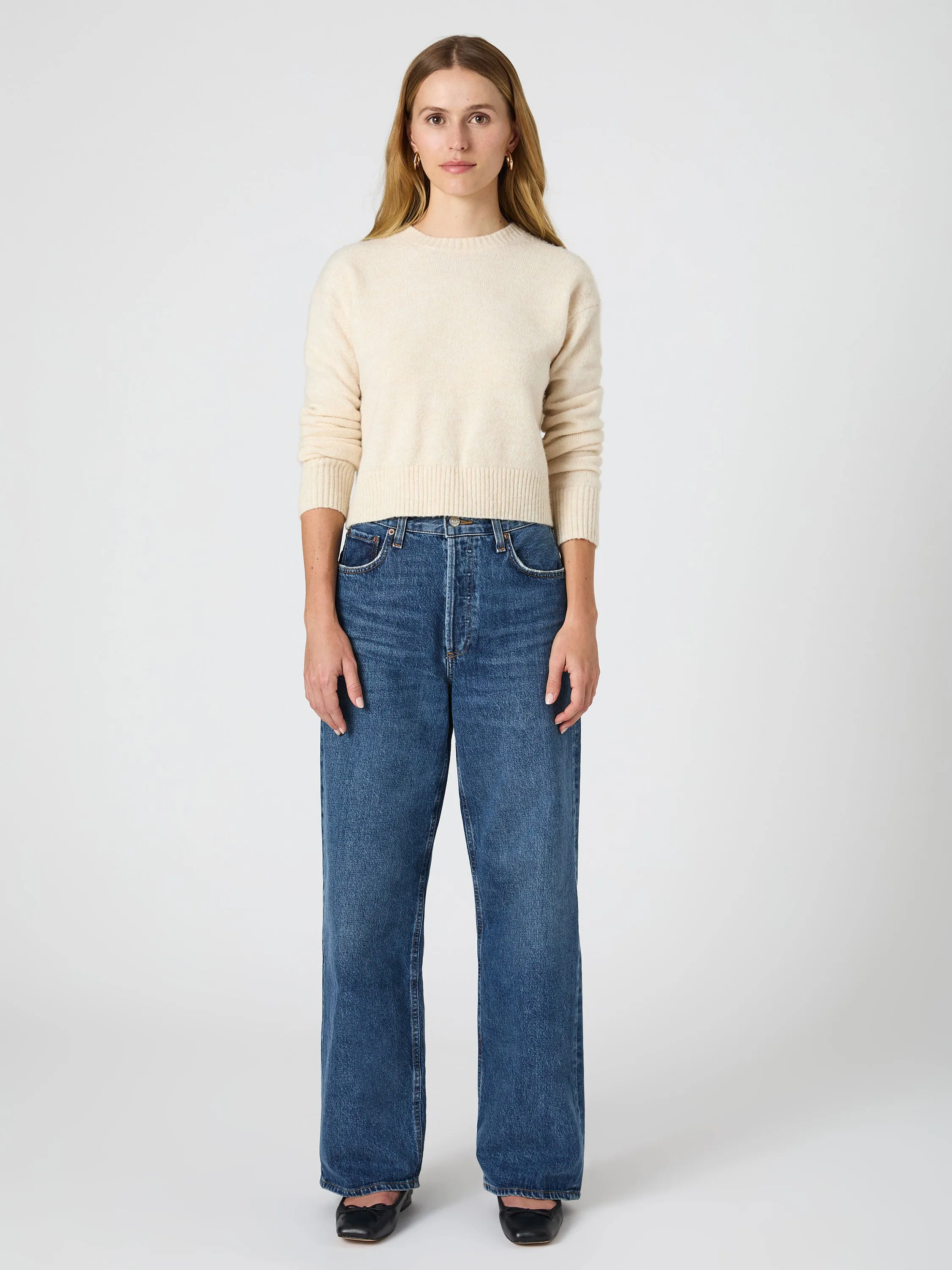 Kesia Crew Neck Cropped Sweater