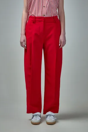 Light Twill Suiting Relaxed Pleated Pants